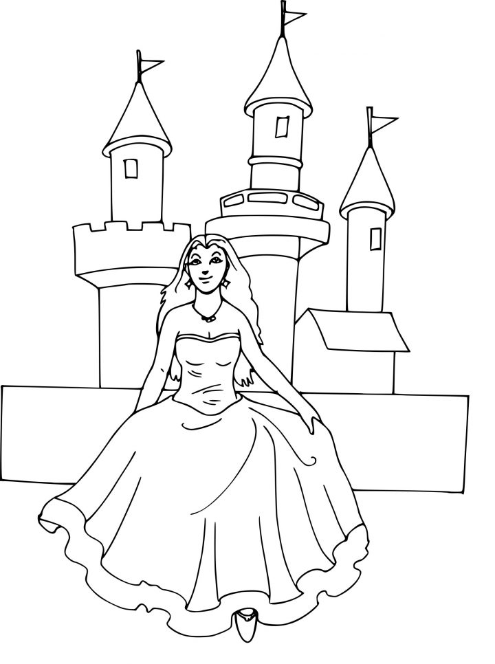 Coloriage Chateau Princesse À Imprimer Sur Coloriages encequiconcerne Coloriage À Imprimer Chateau De Princesse