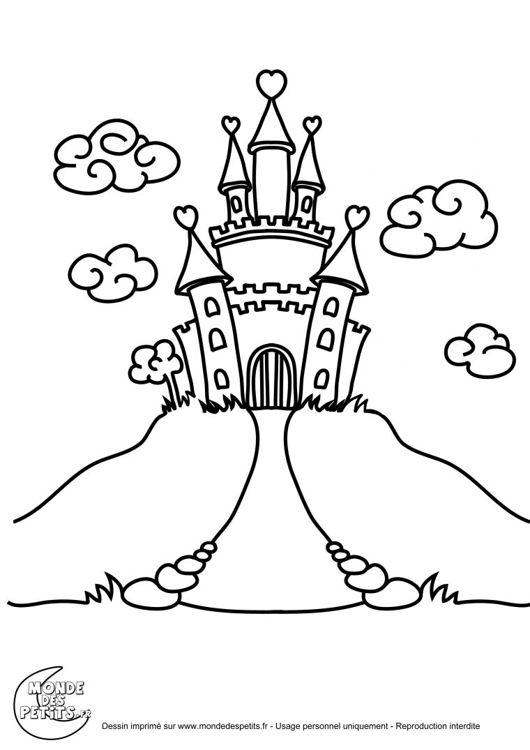 Coloriage Chateau Princesse | Coloriage Chateau, Coloriage à Dessin Chateau Princesse