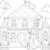 Coloriage Chateau Princesses Toute La Famille De Princesse destiné Coloriage À Imprimer Chateau De Princesse