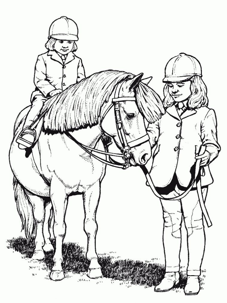 Coloriage Cheval À Imprimer intérieur Dessin De Cheval A Colorier