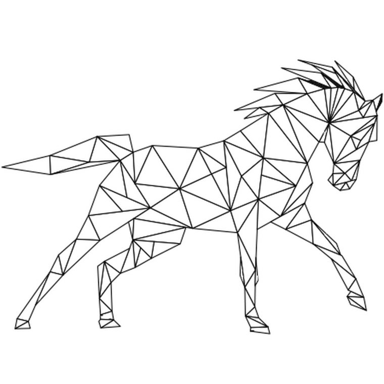 Coloriage Cheval Au Galop En Ligne Gratuit À Imprimer avec Dessin De Cheval A Colorier