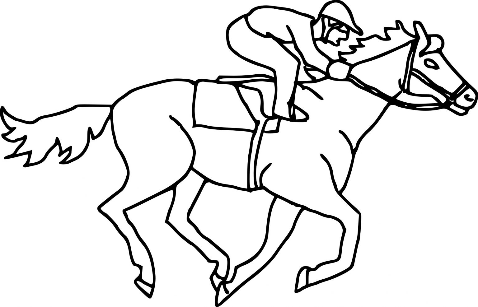 Coloriage Cheval De Course À Imprimer Sur Coloriages serapportantà