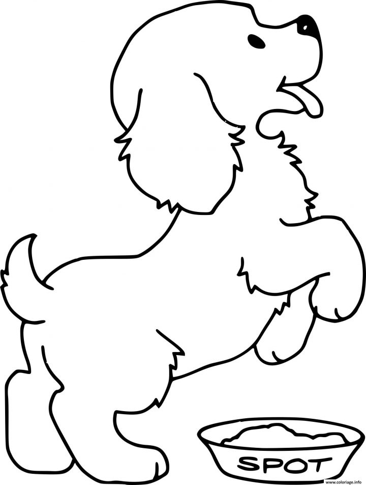 Coloriage Chien Bebe Adorable Dessin tout Coloriage De Chiot A Imprimer