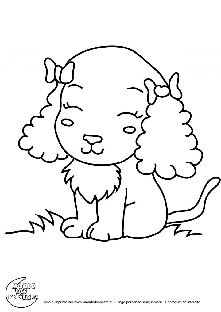 Coloriage Chiot – Les Beaux Dessins De Animaux À Imprimer Et tout Coloriage De Chiot A Imprimer