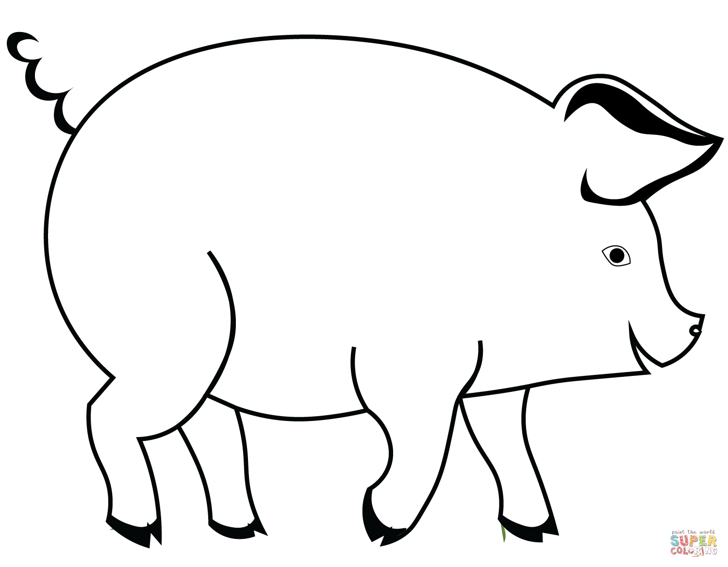 Coloriage - Cochon | Coloriages À Imprimer Gratuits intérieur Dessin A Colorier Cochon