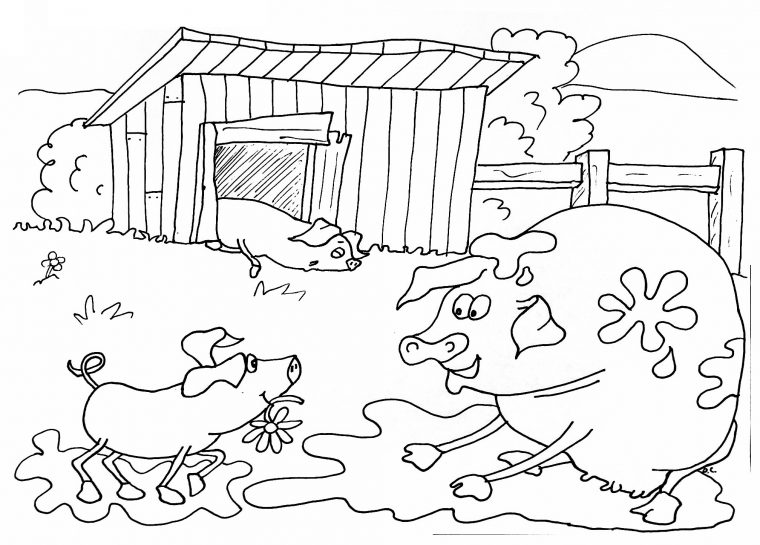 Coloriage Cochon – Les Beaux Dessins De Animaux À Imprimer dedans Dessin A Colorier Cochon