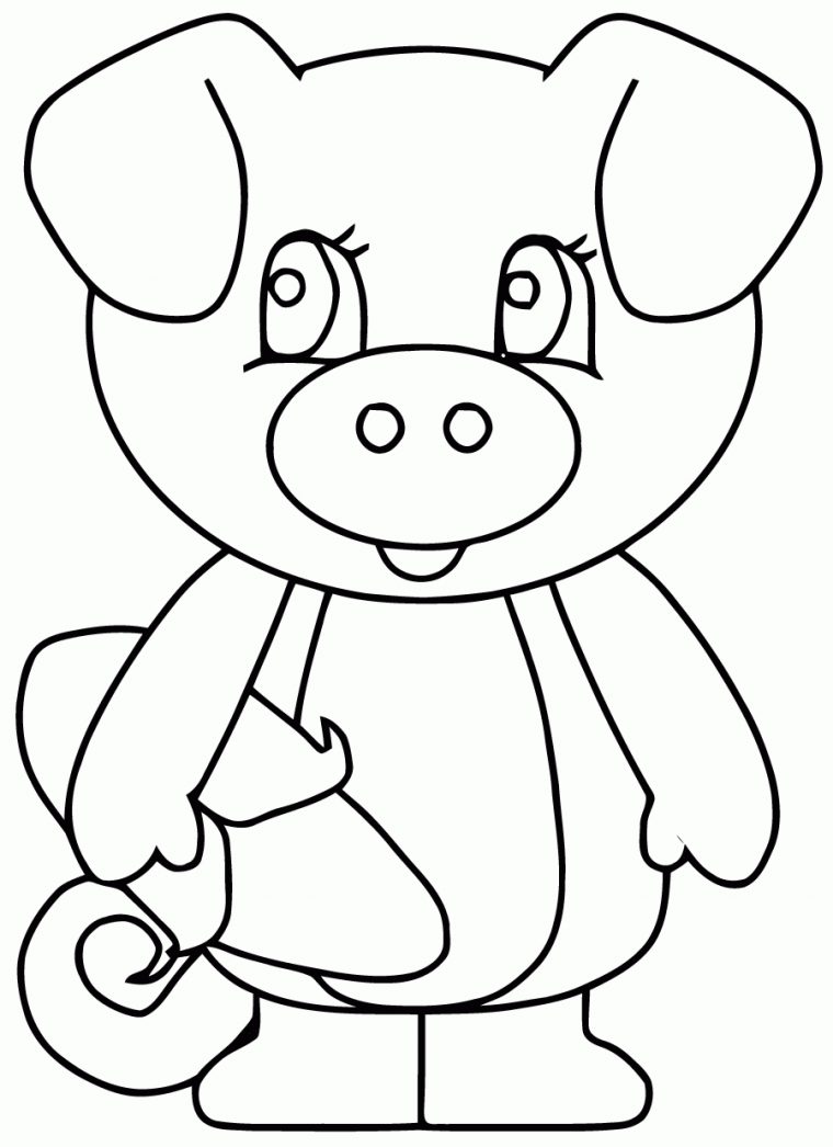 Coloriage Cochon Marrant À Imprimer encequiconcerne Dessin A Colorier Cochon