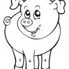 Coloriage Cochon Souriant Animal De La Ferme Dessin intérieur Dessin Animaux De La Ferme À Imprimer