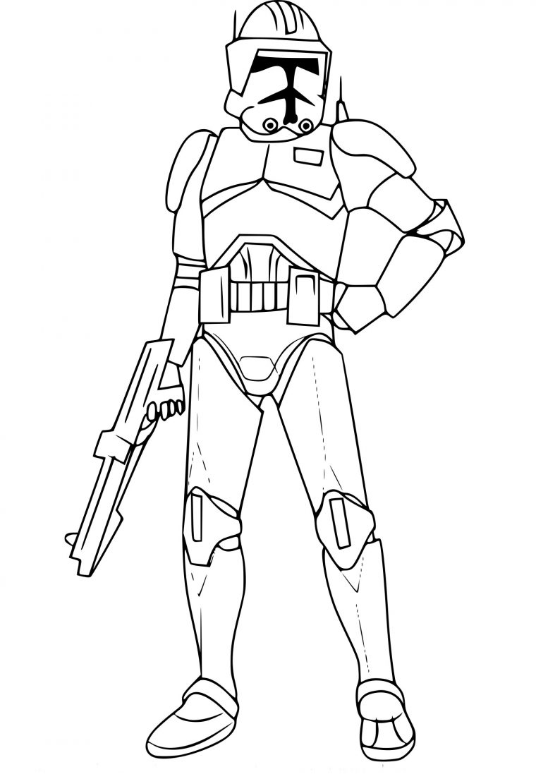 Coloriage Cody Star Wars À Imprimer à Coloriage Robot À Imprimer