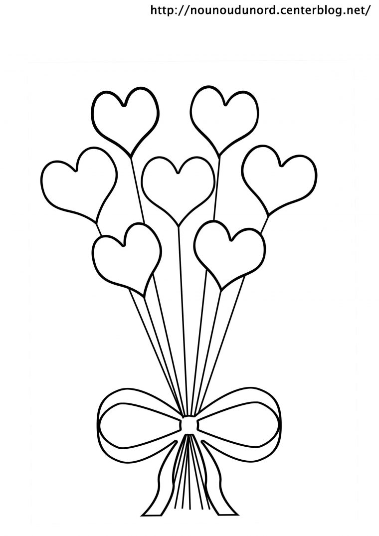 Coloriage Coeurs St Valentin concernant Dessin Pour La Saint Valentin