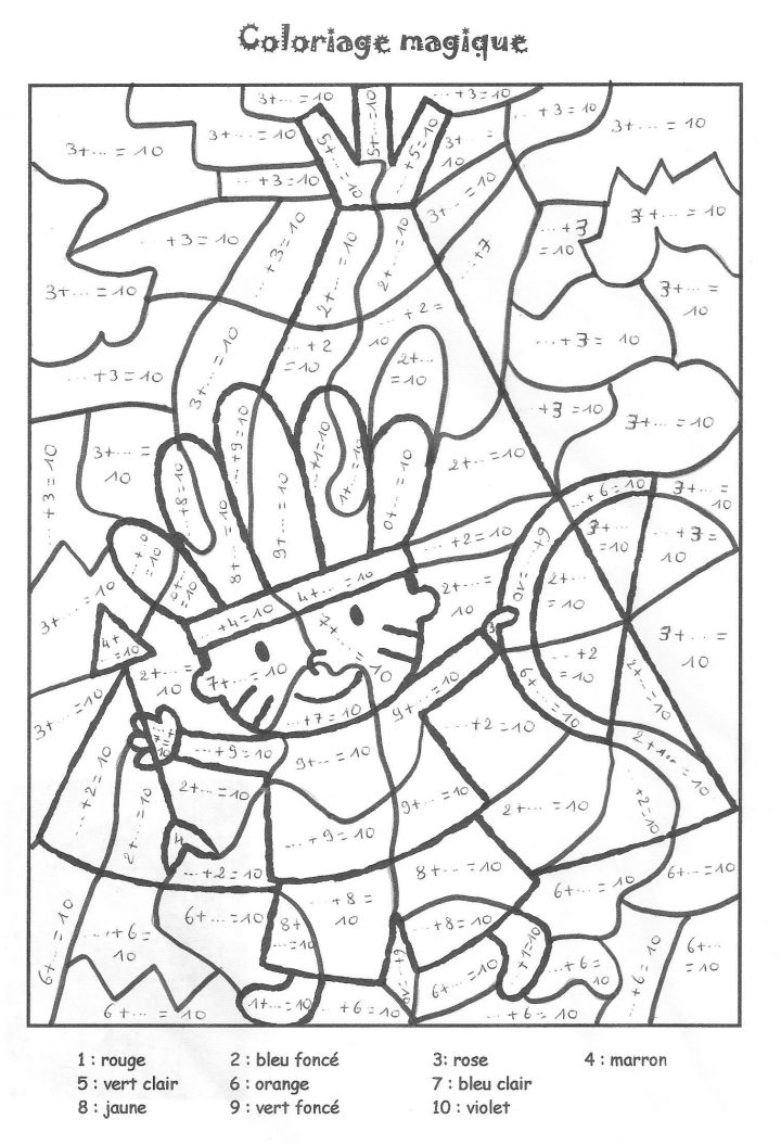 Coloriage Complements A 10 * 1500 Free Paper Dolls At concernant Coloriages Codés Gs