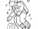 Coloriage Cosmonaute En Ligne Gratuit À Imprimer concernant Coloriage Astronaute