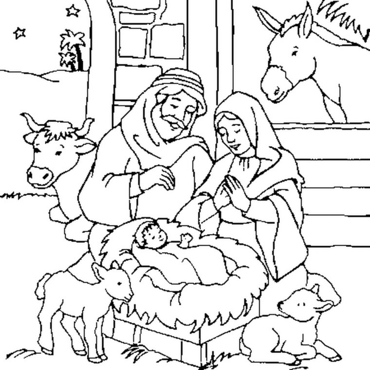 Coloriage Crèche En Ligne Gratuit À Imprimer tout Creche A Imprimer