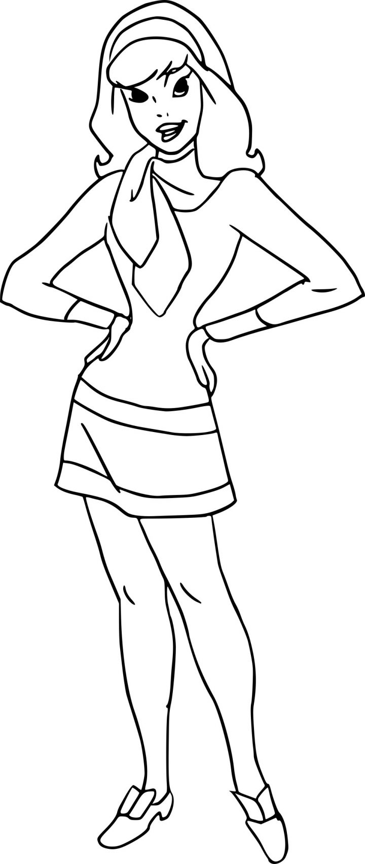 Coloriage Daphne Scooby-Doo À Imprimer destiné Scooby Doo À Colorier