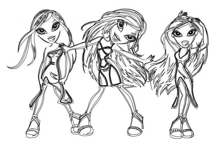 Coloriage De Bratz À Telecharger Gratuitement – Coloriage intérieur Bratz Dessin