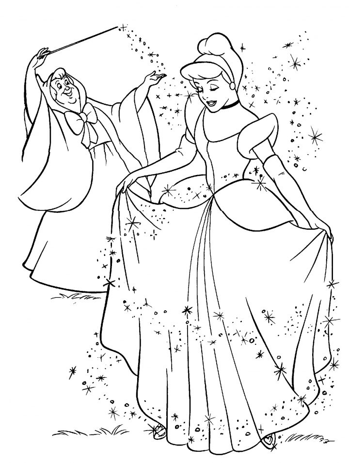 Coloriage De Cendrillon À Imprimer – Coloriage Cendrillon serapportantà Cendrillon À Colorier