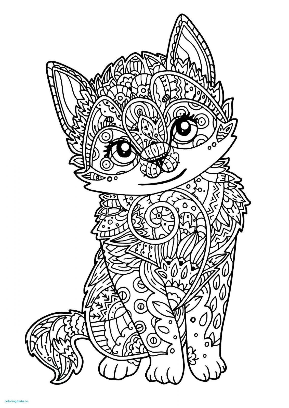 Coloriage De Chat Mandala A Inprimer | Coloriages À Imprimer dedans Mandala À Colorier Et À Imprimer Gratuit 