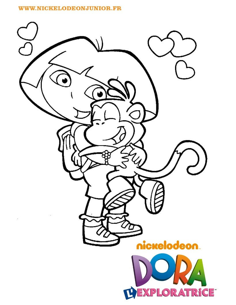 Coloriage De Dora Imitant Tarzan. Coloriage Dora Noel En intérieur Coloriage Dora Princesse 