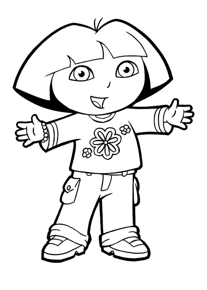 Coloriage De Dora L'exploratrice À Imprimer – Coloriages De à Coloriage Dora Princesse