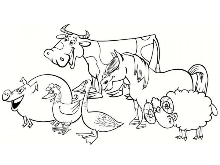 Coloriage De Ferme À Imprimer Pour Enfants – Coloriage Sur pour Coloriage Tracteur Tom À Imprimer