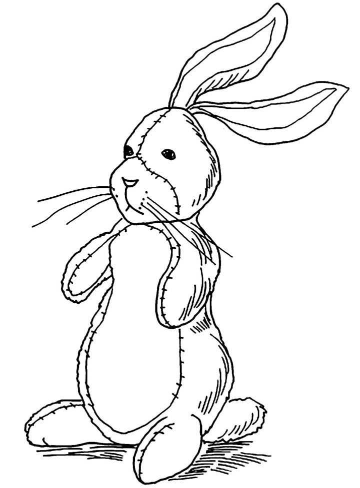 Coloriage De Lapin À Colorier Pour Enfants – Coloriage De avec Lapin Crétin À Colorier