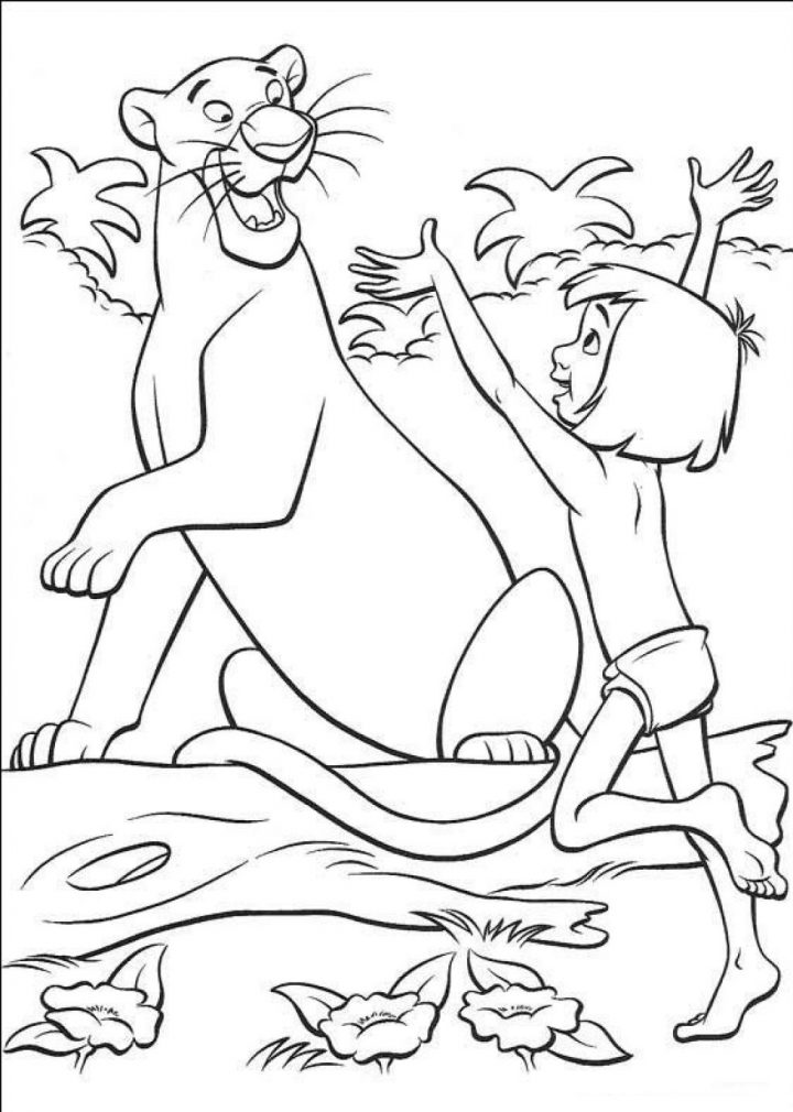 Coloriage De Le Livre De La Jungle À Imprimer Gratuitement concernant Livre De Coloriage À Imprimer