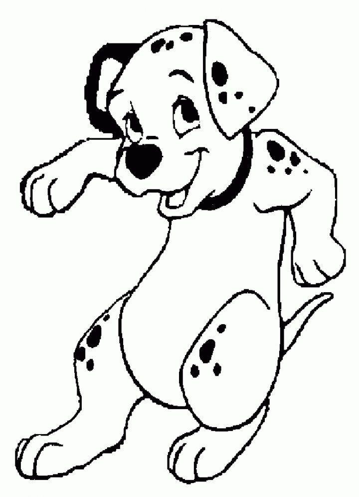 Coloriage De Les 101 Dalmatiens Pour Enfants – Coloriage Les dedans Dessin Walt Disney À Imprimer