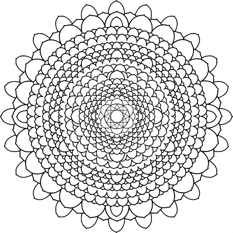 Coloriage De Mandala Difficile . 8 Qualifié Coloriage De tout Jeux De Coloriage De Rosace