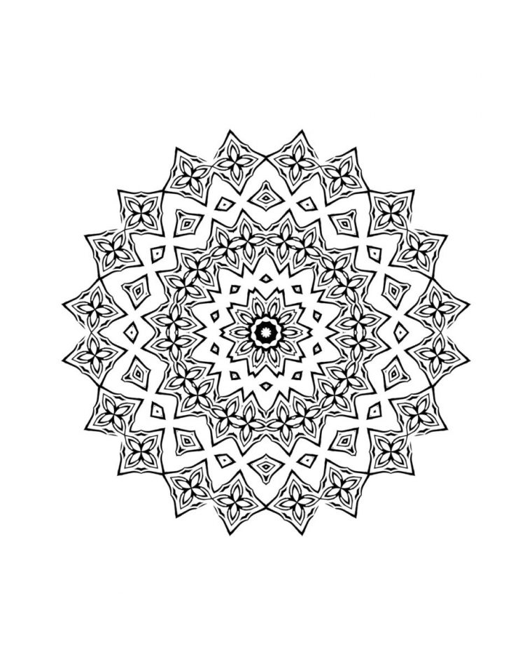 Coloriage De Mandala Pour Enfant À Imprimer – Family Sphere concernant Jeux De Coloriage De Rosace