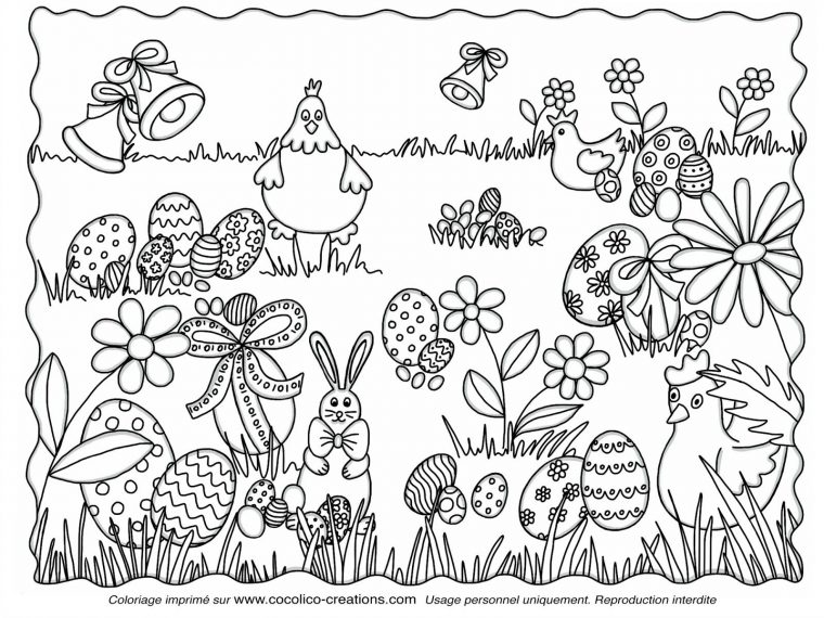 Coloriage De Paques À Imprimer Gratuit – Les Coloriages De serapportantà Image A Colorier Gratuit A Imprimer