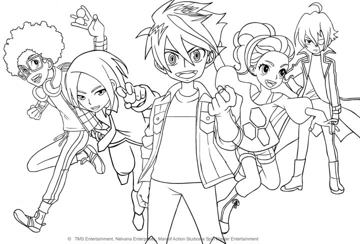 Coloriage De Personnages De Bakugan Battle Planet serapportantà Personnage A Colorier