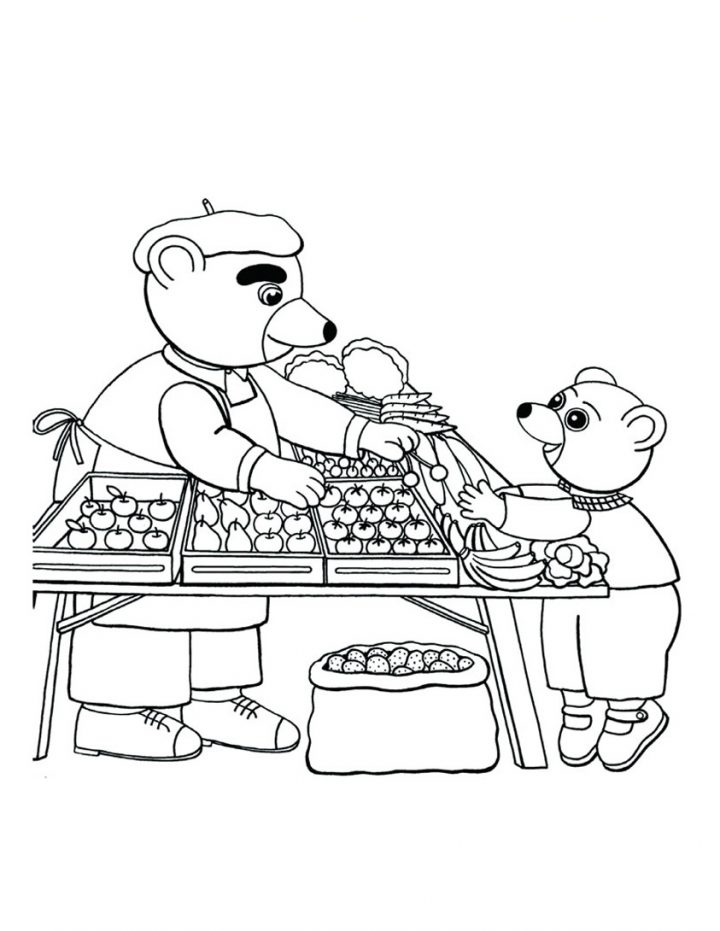 Coloriage De Petit Ours Brun À Colorier Pour Enfants à Coloriage De Petit Ours Brun