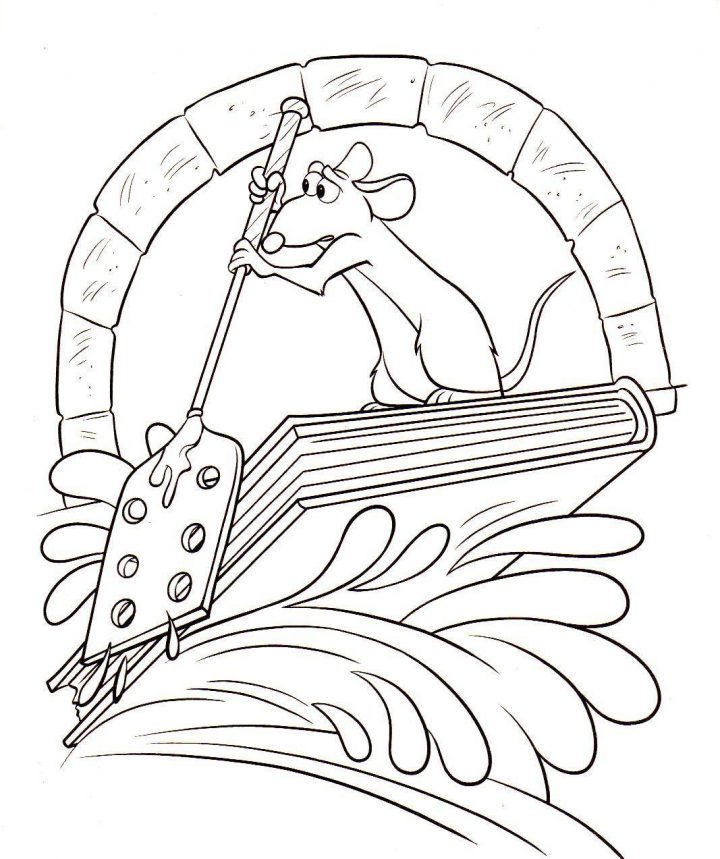 Coloriage De Rauille À Imprimer – Coloriage Rauille dedans Dessin Ratatouille