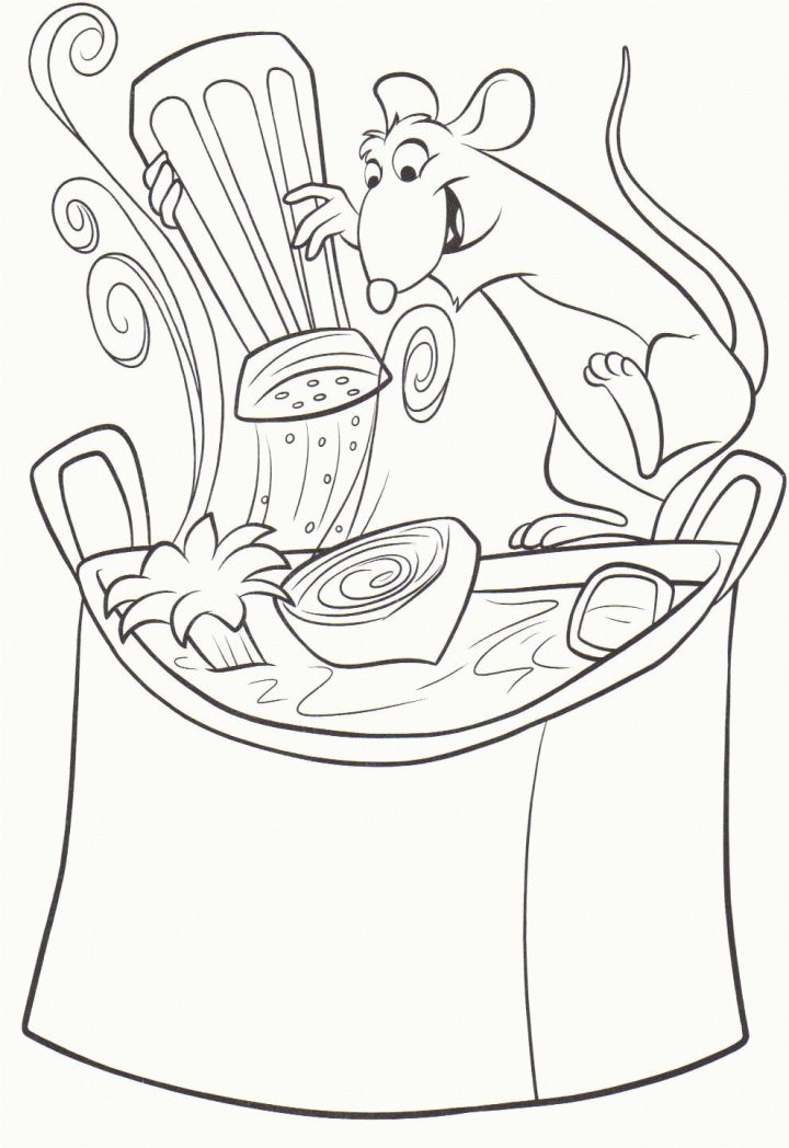 Coloriage De Rauille À Telecharger Gratuitement avec Dessin Ratatouille