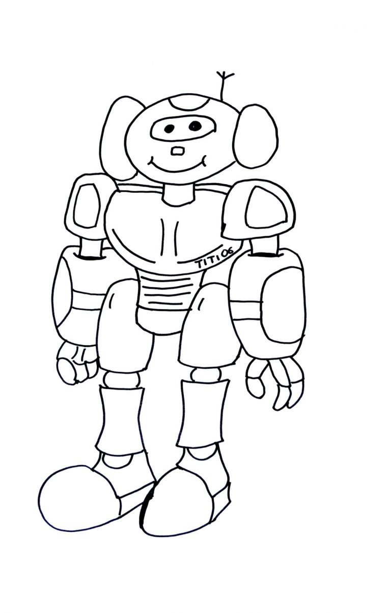 Coloriage De Robots À Imprimer Pour Enfants – Coloriage De à Coloriage Robot À Imprimer