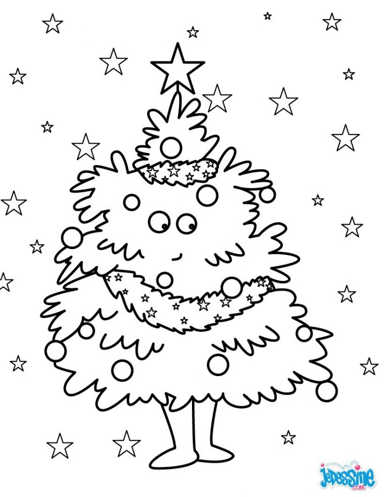 Coloriage De Sapins De Noël – 25 Coloriages De Noël dedans Coloriage De Sapin De Noel A Imprimer Gratuit