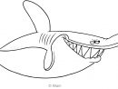 Coloriage De Sharko Le Requin tout Dessin De Requin À Imprimer