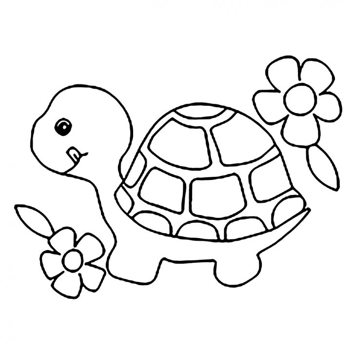 Coloriage De Tortue À Colorier Pour Enfants – Coloriage De tout Dessin Tortue À Imprimer