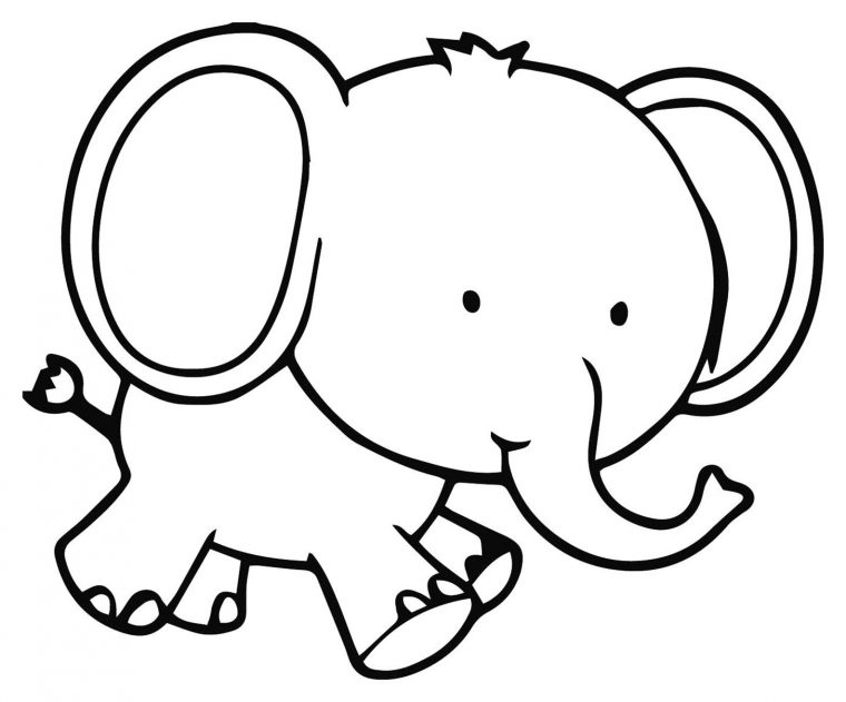 Coloriage D'éléphant À Imprimer – Coloriage D'éléphants à Dessin Pour Enfant À Colorier