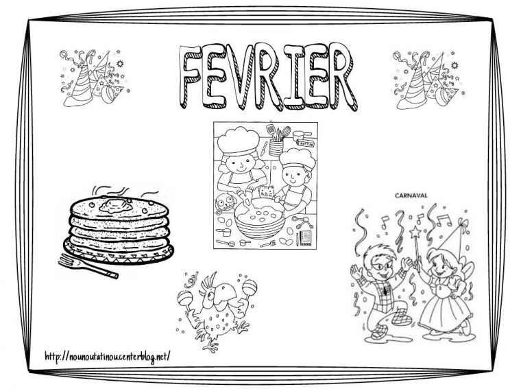 Coloriage Des Mois pour Mois À Colorier Maternelle