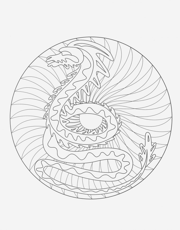 Coloriage Difficile Dragon – Coloriages Gratuits pour Coloriage De Mandala Difficile A Imprimer