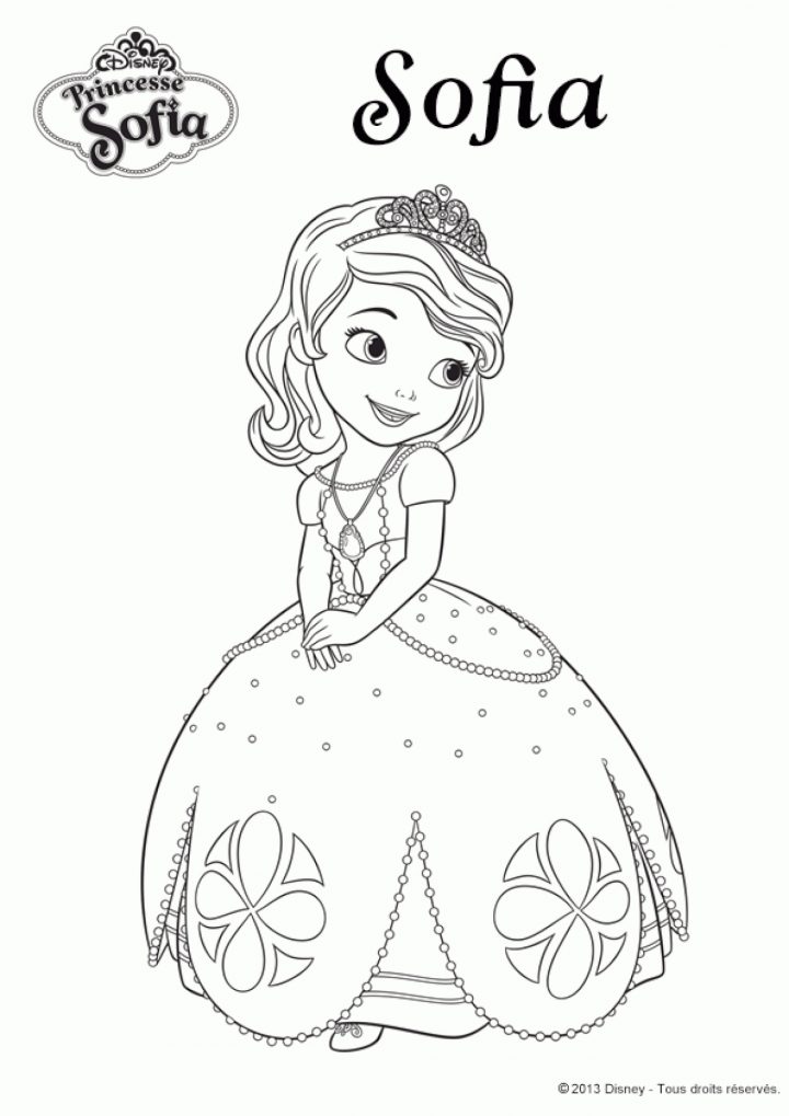 Coloriage Disney Princesse Sofia intérieur Coloriage Princesses Disney À Imprimer