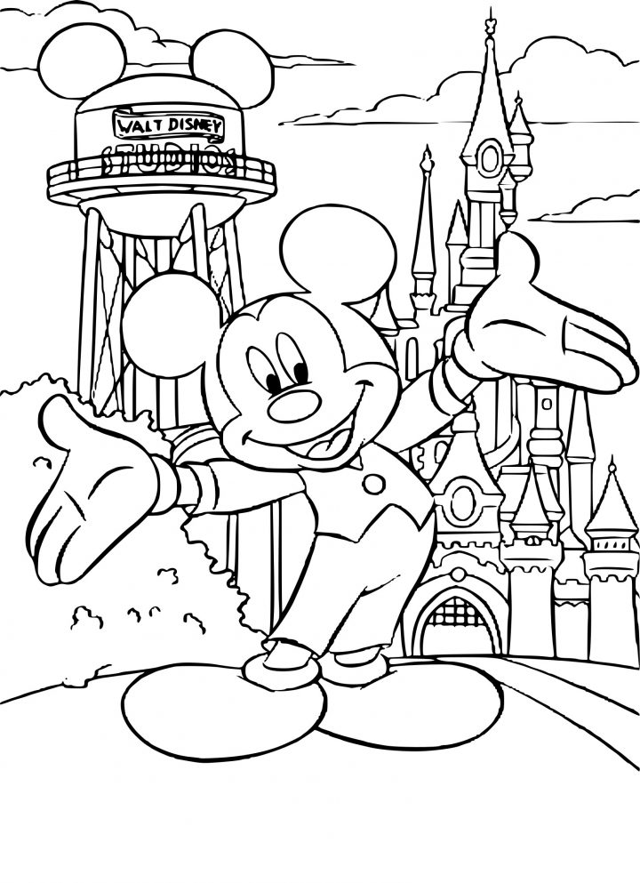 Coloriage Disneyland À Imprimer Sur Coloriages à Dessin Walt Disney À Imprimer