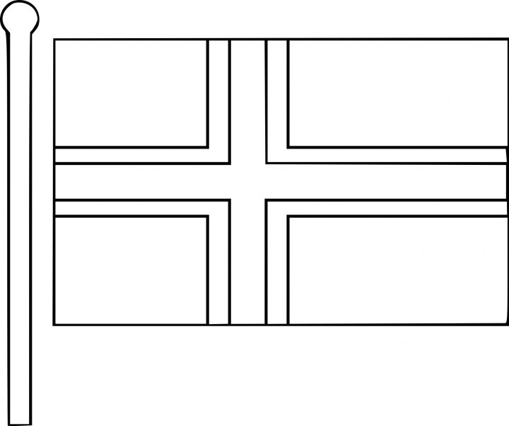 Coloriage Drapeau De Norvège À Imprimer avec Drapeaux Européens À Imprimer