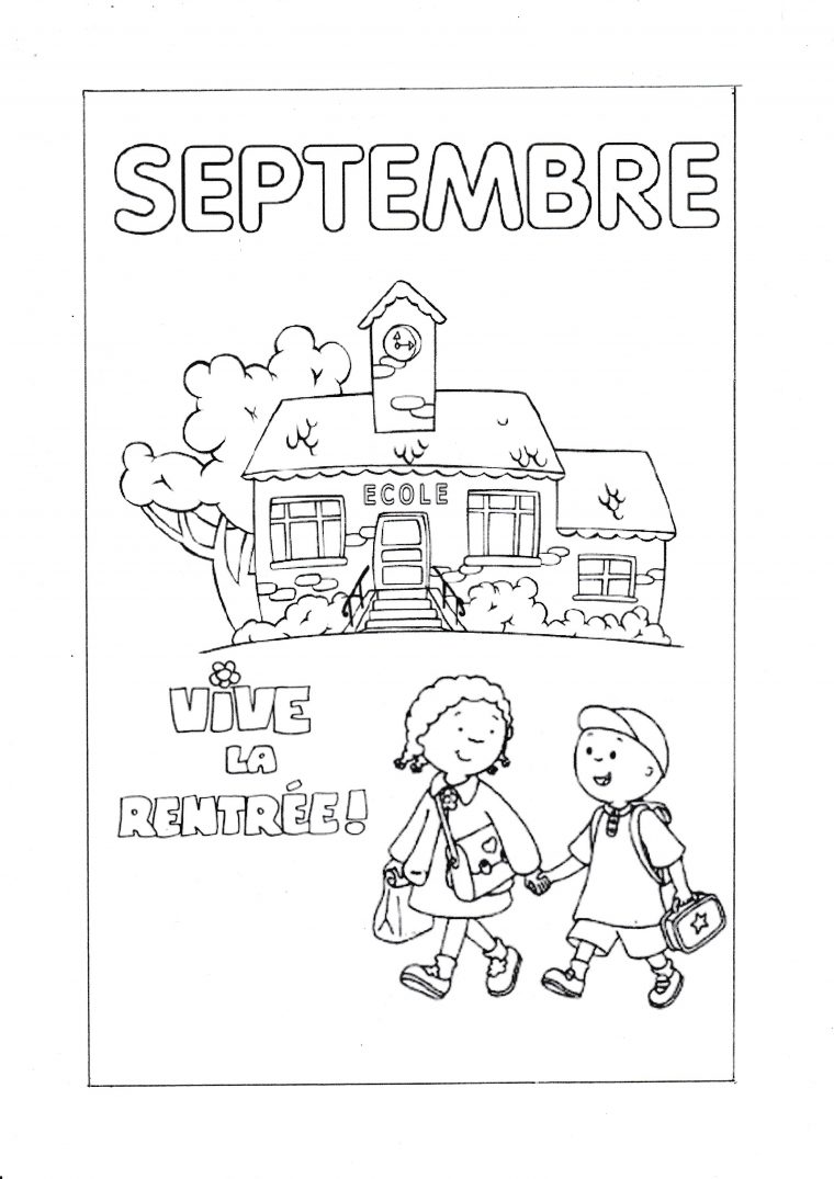 Coloriage Du Mois De Septembre – La Classe De Wjl encequiconcerne Mois À Colorier Maternelle