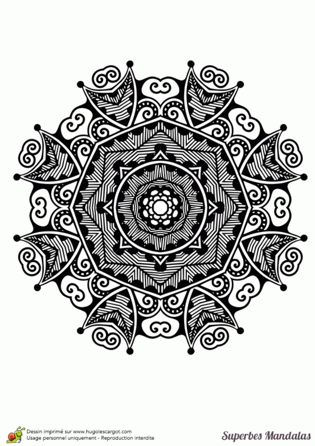 Coloriage Dun Superbe Mandala Avec Des Petits Motifs My Xxx Hot Girl