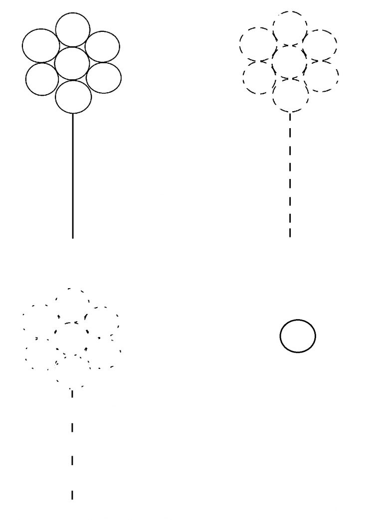 Coloriage D'une Fleur Selon Le… tout Graphisme En Petite Section