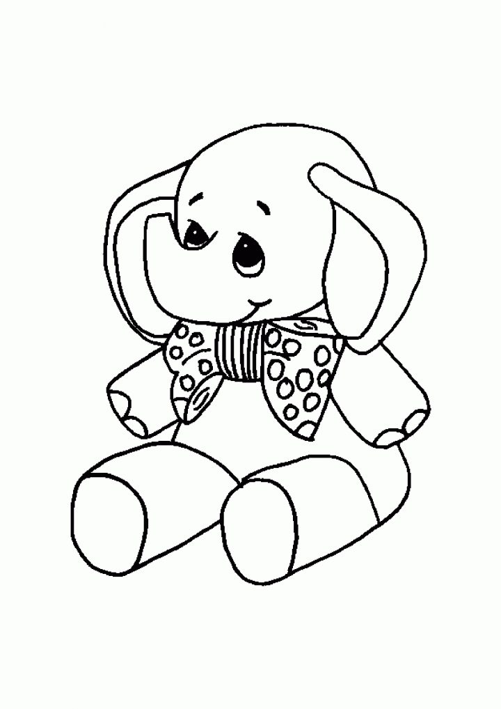 Coloriage Elephant Doudou Sur Hugolescargot serapportantà Dessin De