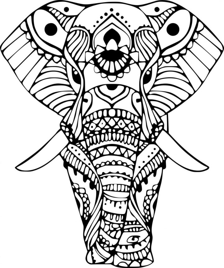 Coloriage Elephant Pour Adulte | Coloriages À Imprimer Gratuits à Dessin A Imprimer Pour Adulte