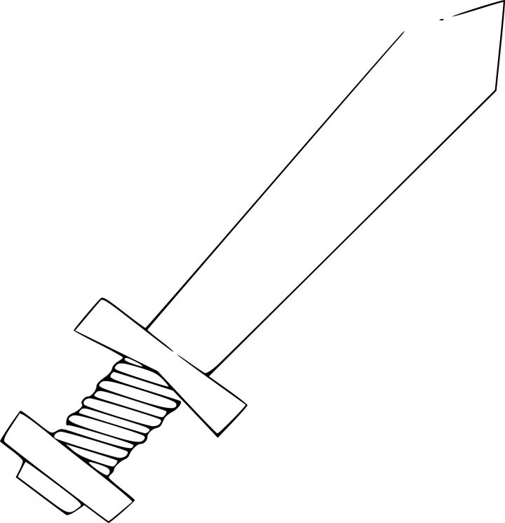 Coloriage Épée À Imprimer Sur Coloriages avec Coloriage D Épée